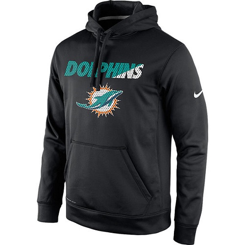 NFL Miami Dolphins Nike Kick Off Staff Performance Pullover Hoodie - Black